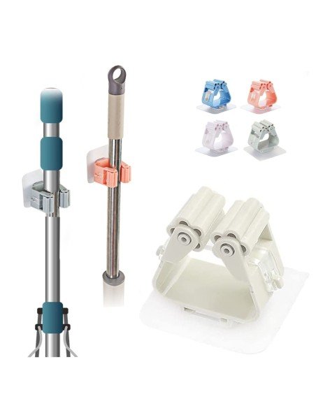 ⭐ Organizador Soporte De Escobas Útiles De Aseo Wall Mount ⭐ Organizador Soporte De Escobas Útiles De Aseo Wall Mount