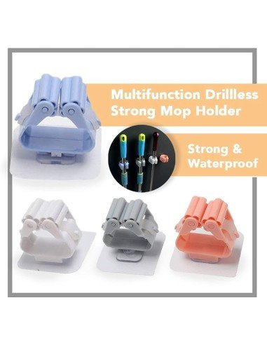 ⭐ Organizador Soporte De Escobas Útiles De Aseo Wall Mount