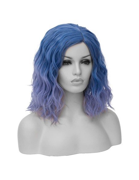 ⭐  Peluca Corta Kanekalon Corte Recto Apariencia Natural