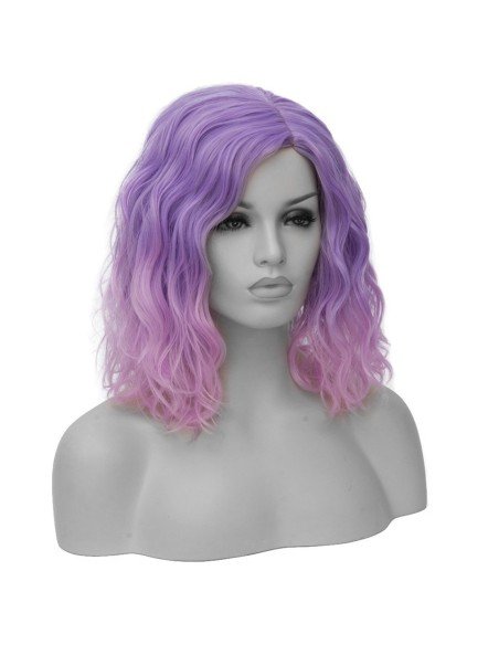 ⭐  Peluca Corta Kanekalon Corte Recto Apariencia Natural