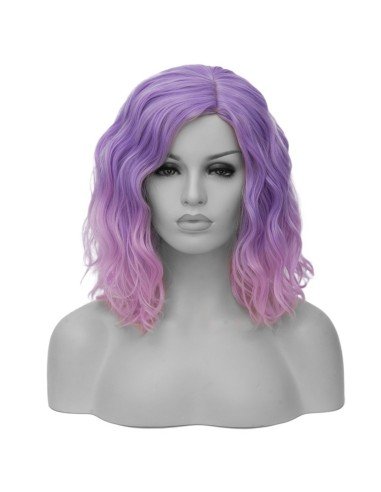 ⭐  Peluca Corta Kanekalon Corte Recto Apariencia Natural