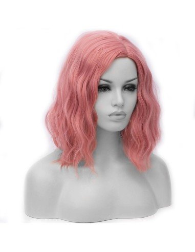 ⭐  Peluca Corta Kanekalon Corte Recto Apariencia Natural