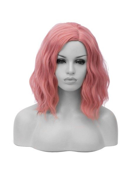 ⭐  Peluca Corta Kanekalon Corte Recto Apariencia Natural