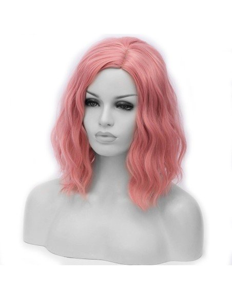 ⭐  Peluca Corta Kanekalon Corte Recto Apariencia Natural