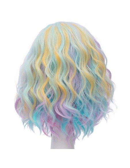 ⭐  Peluca Corta Kanekalon Corte Recto Apariencia Natural