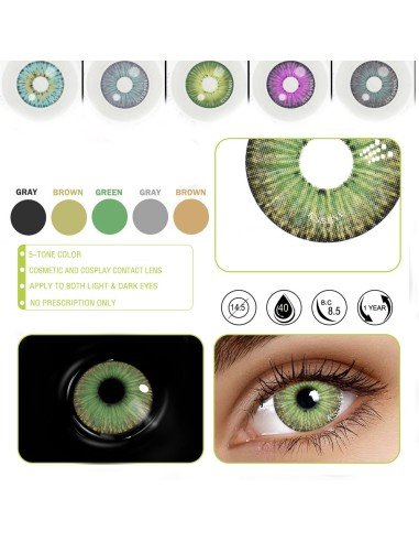 ⭐ Lentes Cosméticos Urban NY  Hydro Color Fiesta