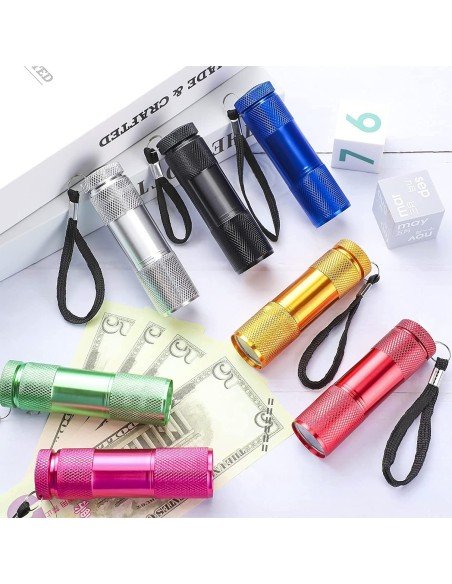 ⭐ Linterna black Light UV Led UltraVioleta luz Negra probador billetes