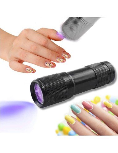 ⭐ Linterna black Light UV Led UltraVioleta luz Negra probador billetes