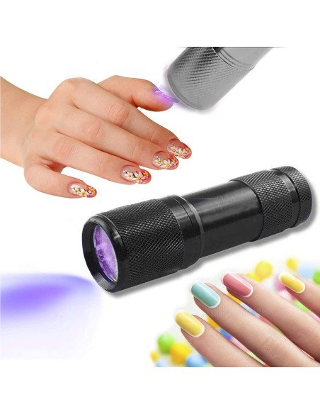 ⭐ Linterna black Light UV Led UltraVioleta luz Negra probador billetes