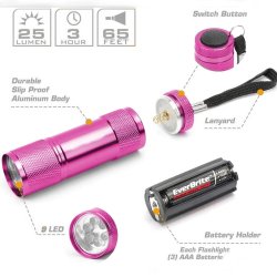 ⭐ Linterna black Light UV Led UltraVioleta luz Negra probador billetes