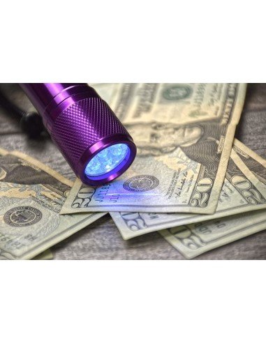 ⭐ Linterna black Light UV Led UltraVioleta luz Negra probador billetes