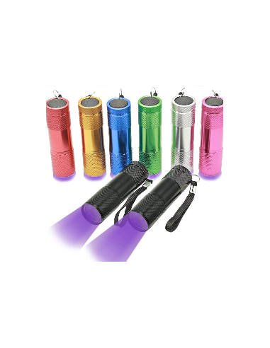 ⭐ Linterna black Light UV Led UltraVioleta luz Negra probador billetes