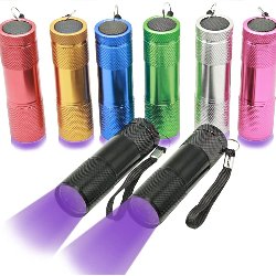 ⭐ Linterna black Light UV Led UltraVioleta luz Negra probador billetes