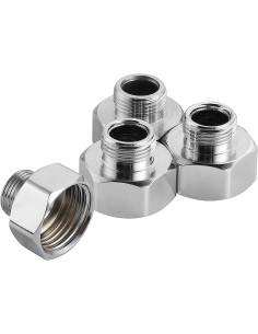 Adaptador Manguera Grifo, G De 1/2 Hembra A G De 3/8 Macho 2