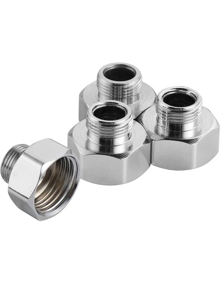 Adaptador Manguera Grifo, G De 1/2 Hembra A G De 3/8 Macho