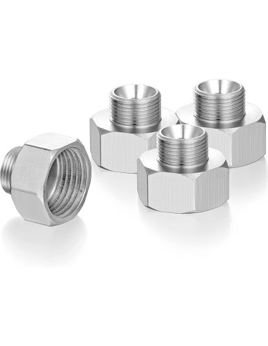 Adaptador Manguera Grifo, G De 1/2 Hembra A G De 3/8 Macho