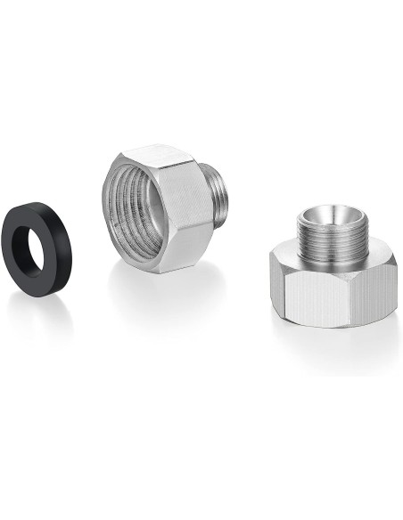 Adaptador Manguera Grifo, G De 1/2 Hembra A G De 3/8 Macho