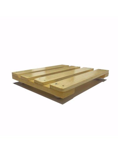 ⭐ Base con Ruedas para Matera soporte cuadrado Madera 25x20cm