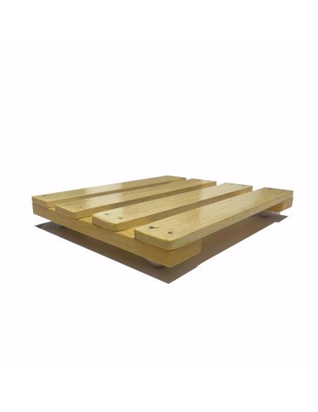 ⭐ Base con Ruedas para Matera soporte cuadrado Madera 25x20cm