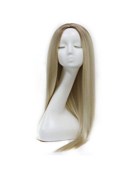 ⭐  Peluca Carrera al Centro y flequillo barbie niñas chicas