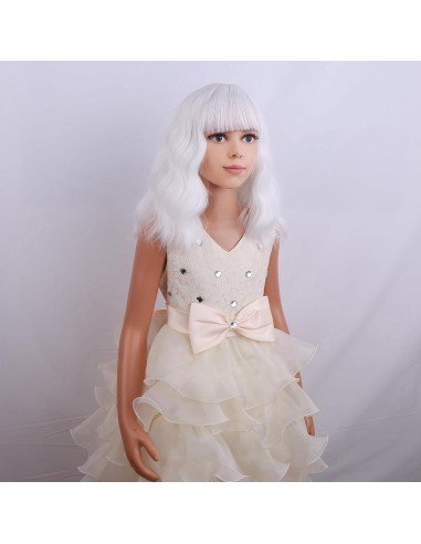 ⭐  Peluca Carrera al Centro y flequillo barbie niñas chicas