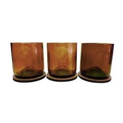 Licorera Lujo 3 Vasos reciclados Whisky Ecológico eseLatino
