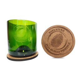 Licorera Lujo 3 Vasos reciclados Whisky Ecológico eseLatino