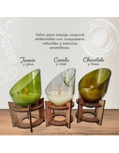 ⭐ Setx3 Velas Aromáticas en Vidrio Reciclado eseLatino !!