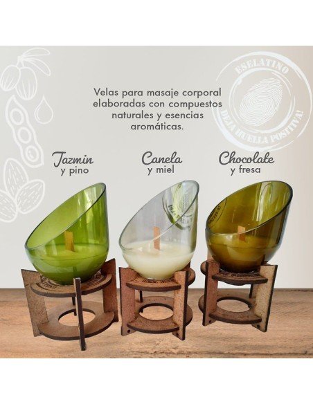⭐ Setx3 Velas Aromáticas en Vidrio Reciclado eseLatino !!