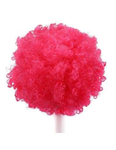 ⭐ Peluca Afro de Fantasía Fucsia