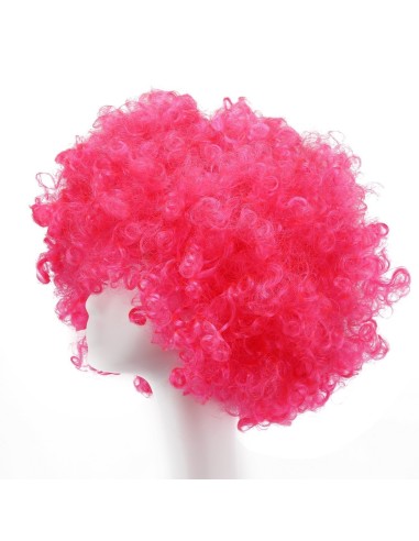 ⭐ Peluca Afro de Fantasía Fucsia