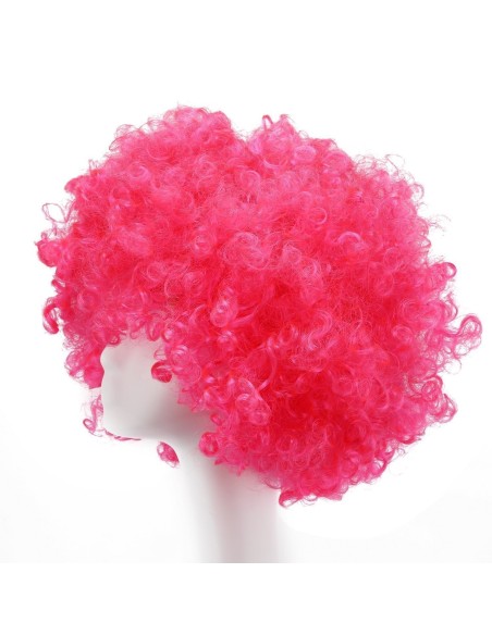 ⭐ Peluca Afro de Fantasía Fucsia