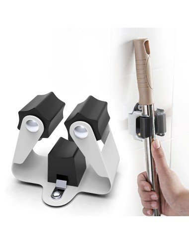 ⭐Organizador Soporte Herramienta jardín Escobas Multiusos Metálico