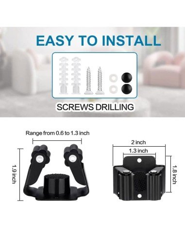 ⭐Organizador Soporte Herramienta jardín Escobas Multiusos Metálico