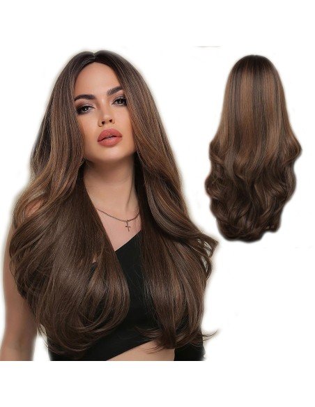 Peluca Balayage Cosplay Degradee Kanekalon 60cm Uso Diario