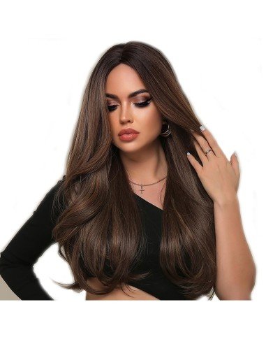 Peluca Balayage Cosplay Degradee Kanekalon 60cm Uso Diario