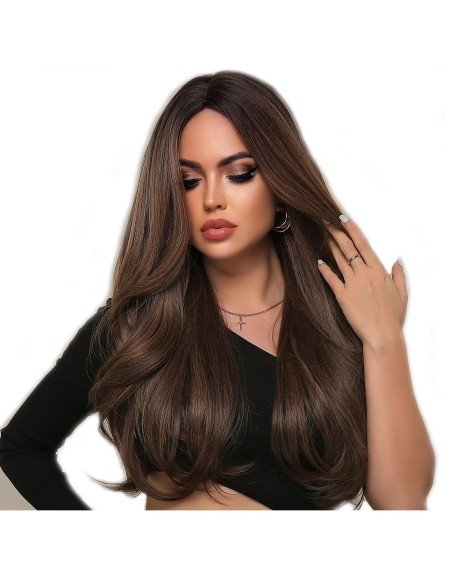 Peluca Balayage Cosplay Degradee Kanekalon 60cm Uso Diario