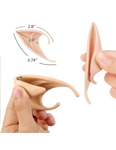 Colmillos y Orejas Cosplay Anime Duende Elfo Hada