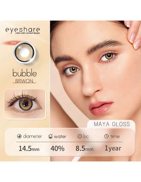 ⭐ Lentes Cosméticos Bubble brillo cosplay K pop