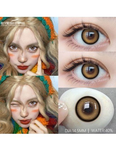 ⭐ Lentes Cosméticos Bubble brillo cosplay K pop