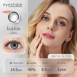 ⭐ Lentes Cosméticos Bubble brillo cosplay K pop