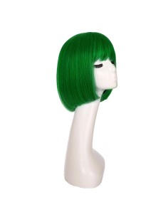 ⭐Peluca Corta Bob de fantasía Verde Pino para Halloween