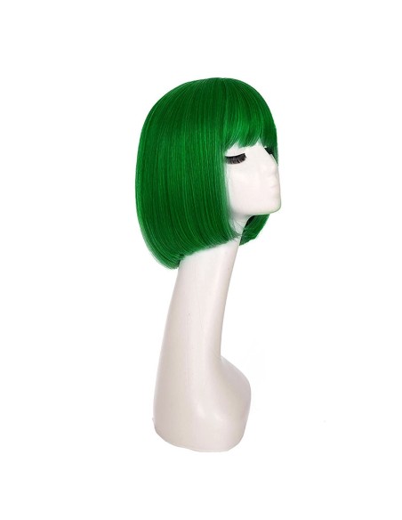 ⭐Peluca Corta Bob de fantasía Verde Pino para Halloween