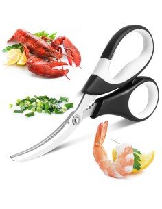 ⭐ Tijeras Especiales Comida de Mar Desvenador Camarón Acero Inoxidable