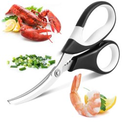 ⭐ Tijeras Especiales Comida de Mar Desvenador Camarón Acero Inoxidable