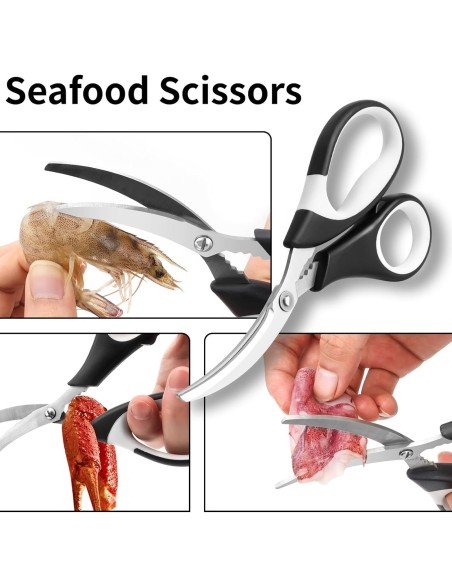 ⭐ Tijeras Especiales Comida de Mar Desvenador Camarón Acero Inoxidable ⭐ Tijeras Especiales Comida de Mar Desvenador Camarón Acero Inoxidable