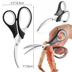 ⭐ Tijeras Especiales Comida de Mar Desvenador Camarón Acero Inoxidable