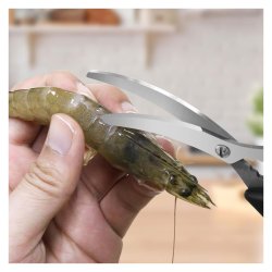⭐ Tijeras Especiales Comida de Mar Desvenador Camarón Acero Inoxidable