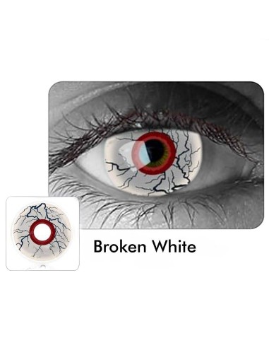⭐ Lentes Halloween Crazy Zombie Dead Broken Venas Sangre