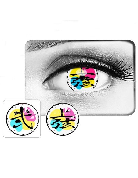 ⭐ Crazy Lentes Blind FX Manga Anime Bloquea Visión
